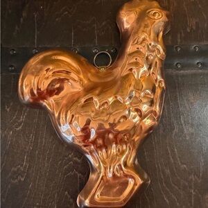 Vintage Copper Rooster Mold or Wall Art